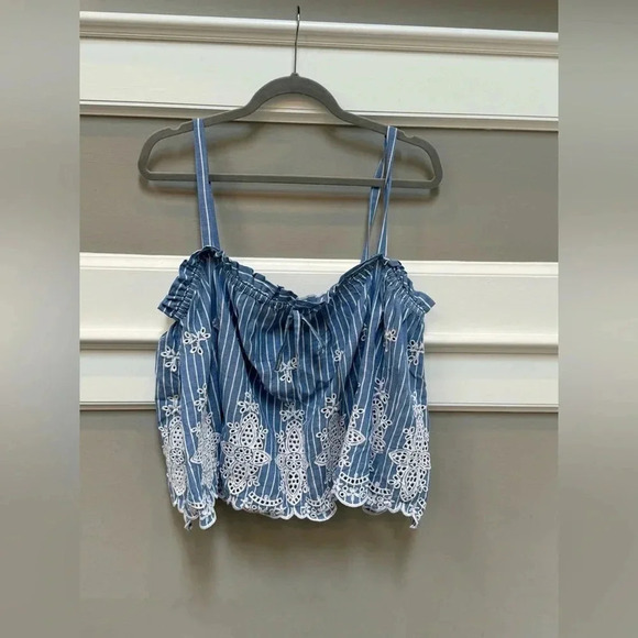 Maeve Eyelet Babydoll Tank - Picture 3 of 5